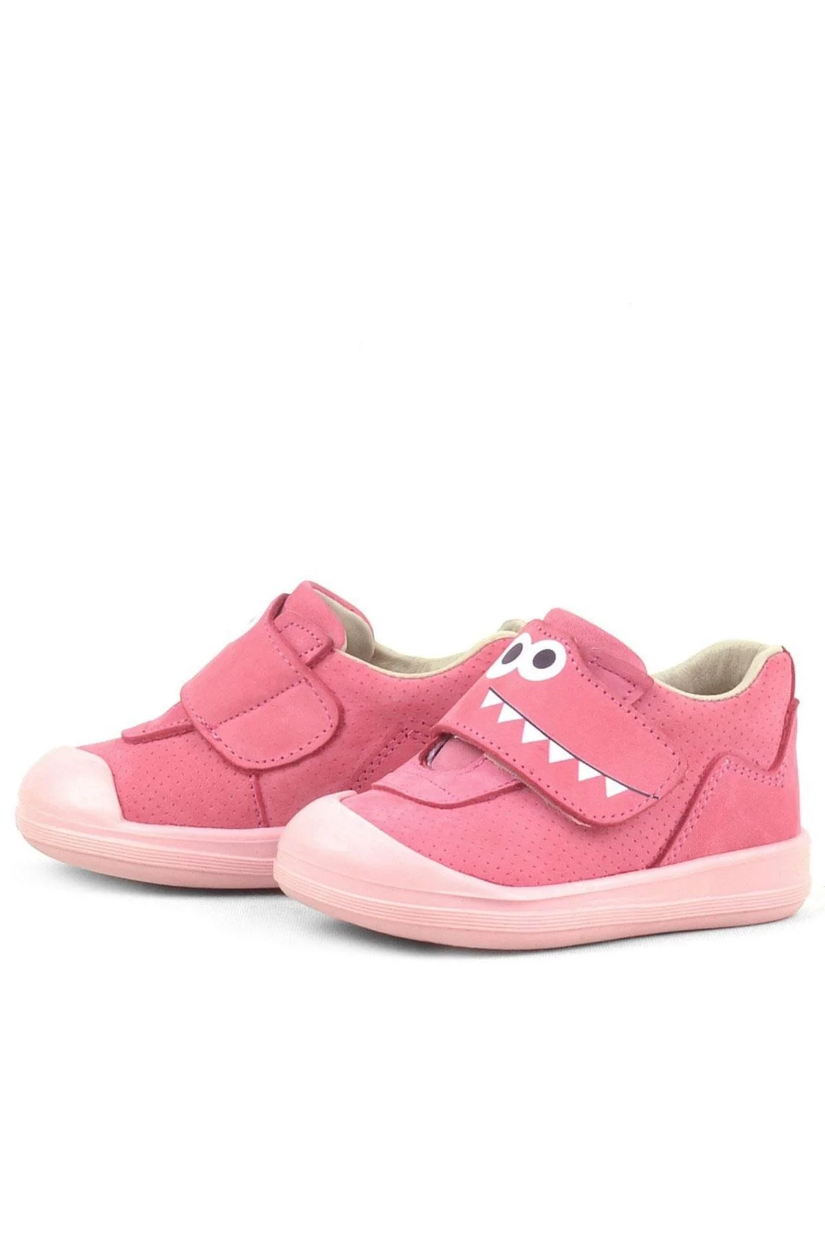 Rakerplus Dino Hakiki Deri Pembe Yüksek Bilekli Bebek Ayakkabı