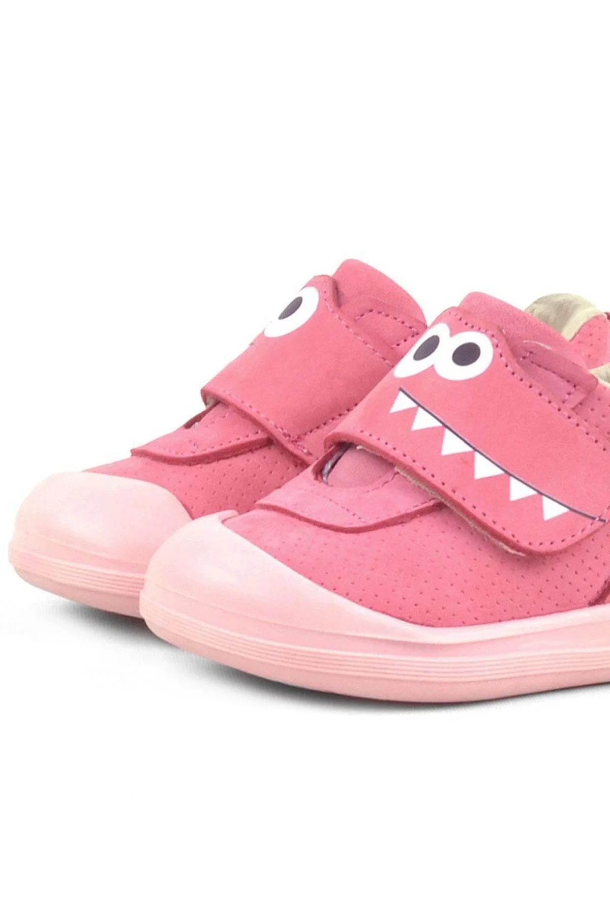 Rakerplus Dino Hakiki Deri Pembe Yüksek Bilekli Bebek Ayakkabı