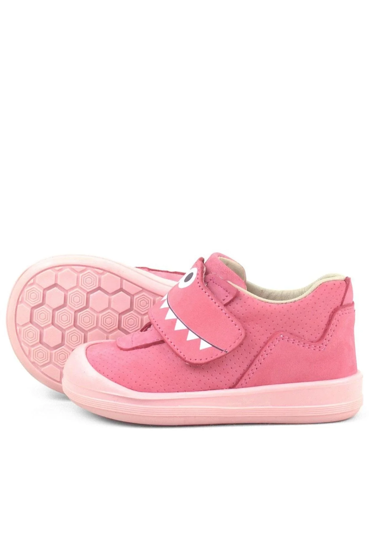 Rakerplus Dino Hakiki Deri Pembe Yüksek Bilekli Bebek Ayakkabı