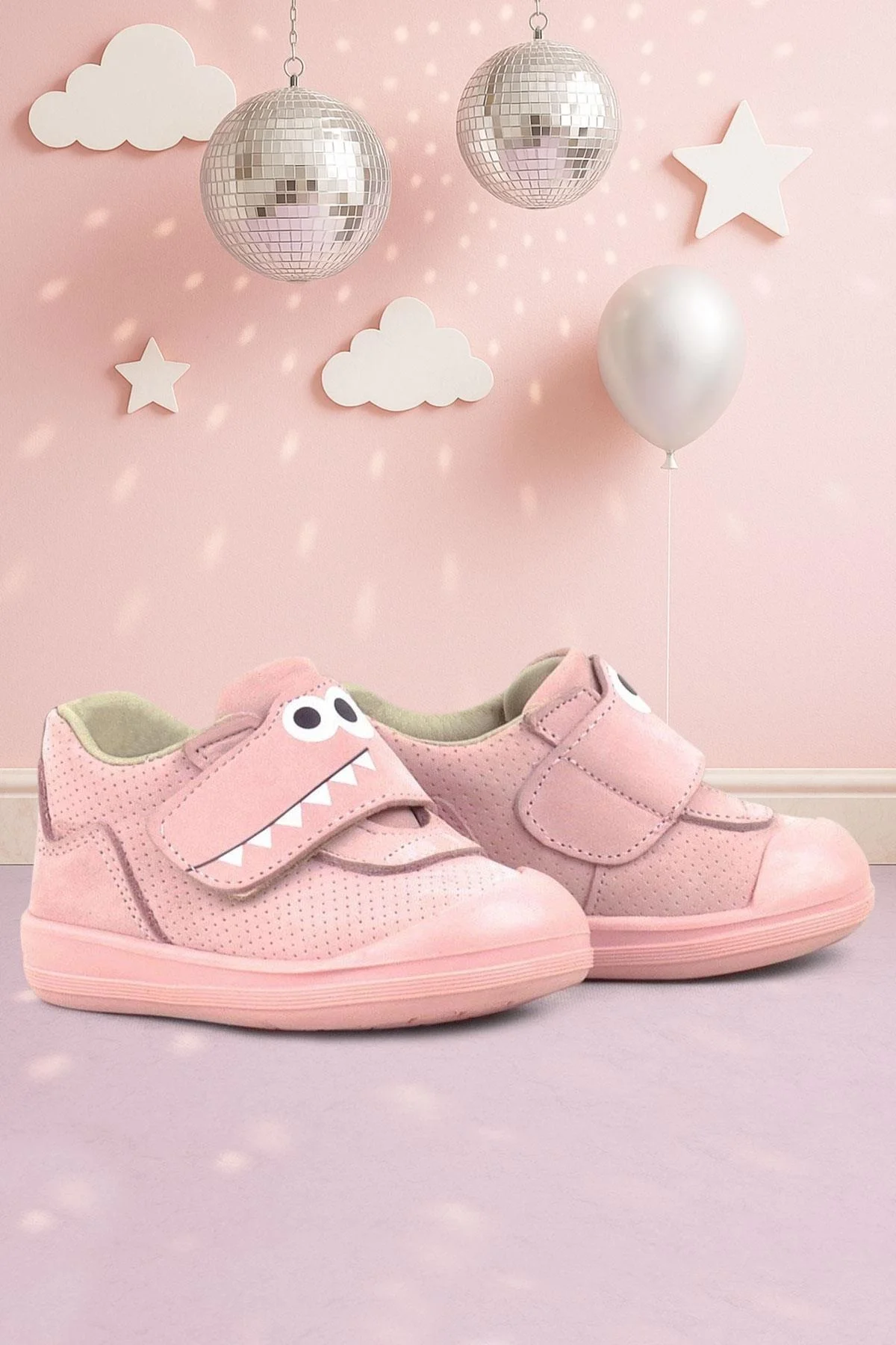 Rakerplus Dino Hakiki Deri Pudra Yüksek Bilekli Bebek Ayakkabı