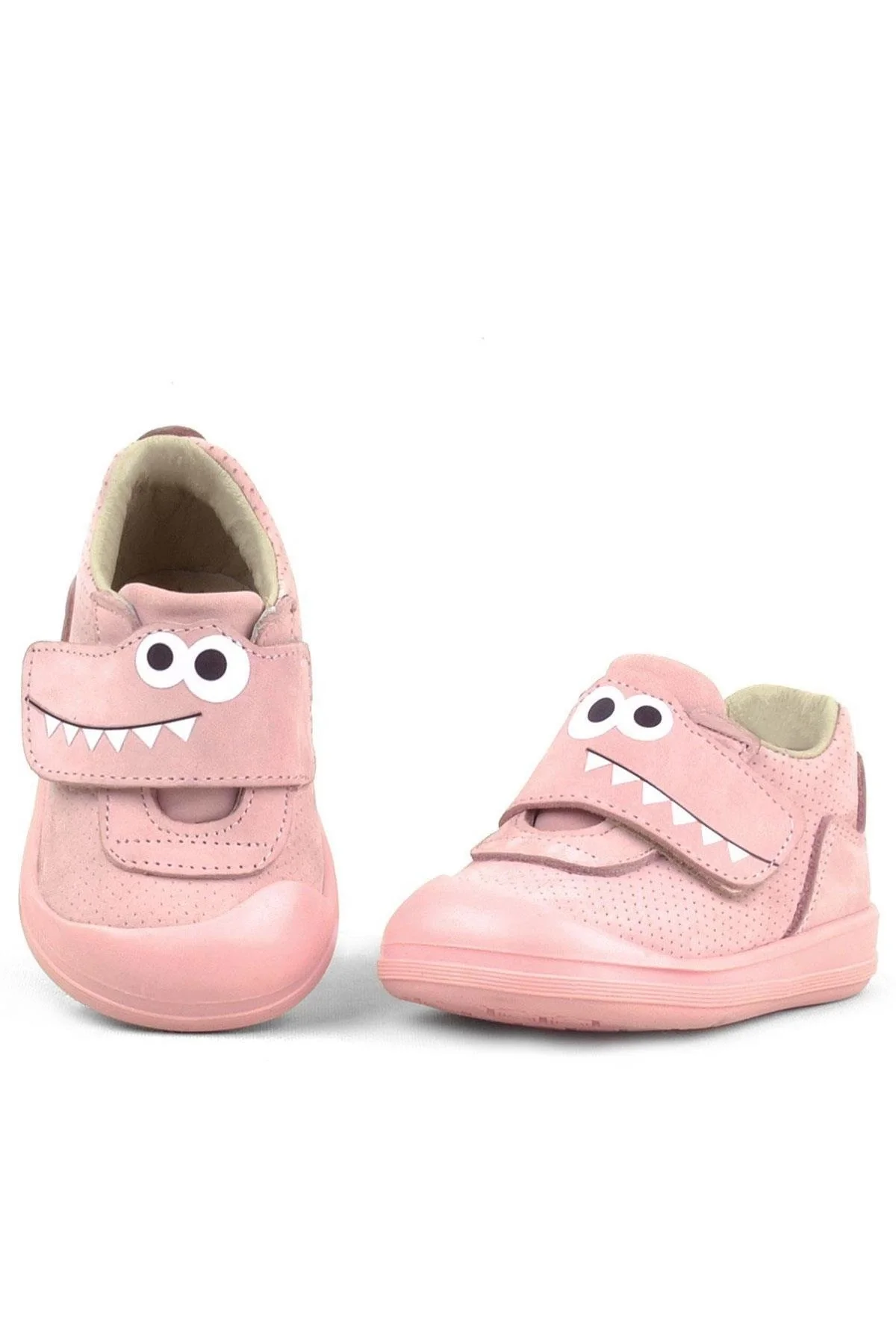 Rakerplus Dino Hakiki Deri Pudra Yüksek Bilekli Bebek Ayakkabı