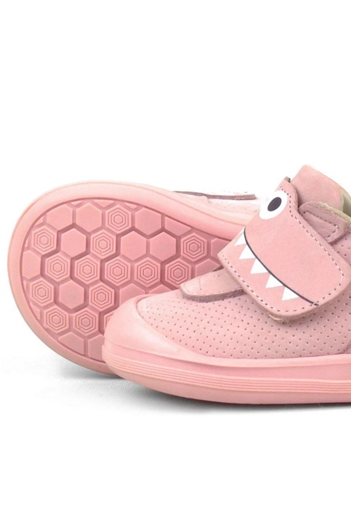 Rakerplus Dino Hakiki Deri Pudra Yüksek Bilekli Bebek Ayakkabı