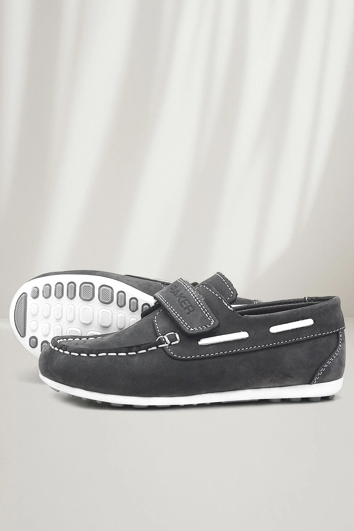 Rakerplus Feniks Hakiki Deri Gri Günlük Erkek Çocuk Ayakkabı