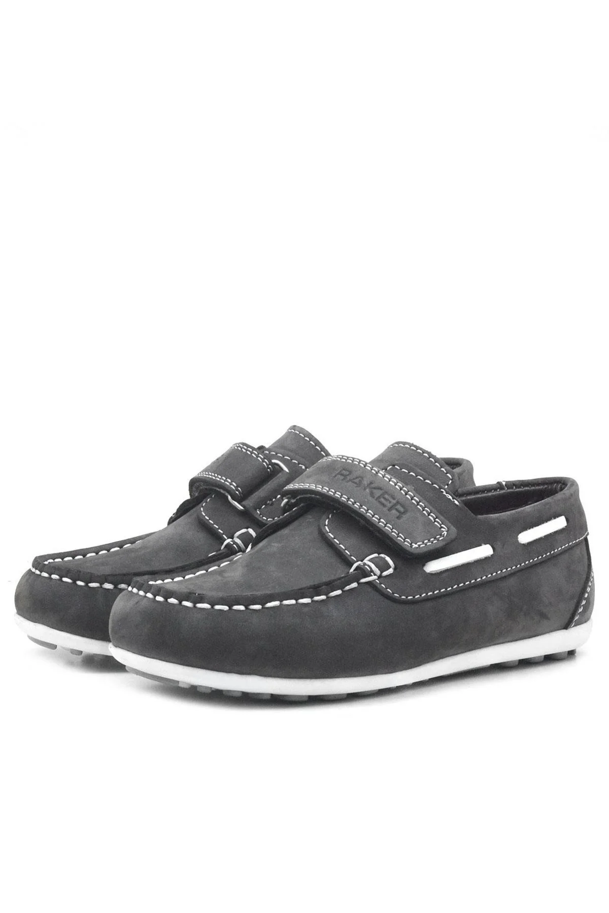 Rakerplus Feniks Hakiki Deri Gri Günlük Erkek Çocuk Ayakkabı