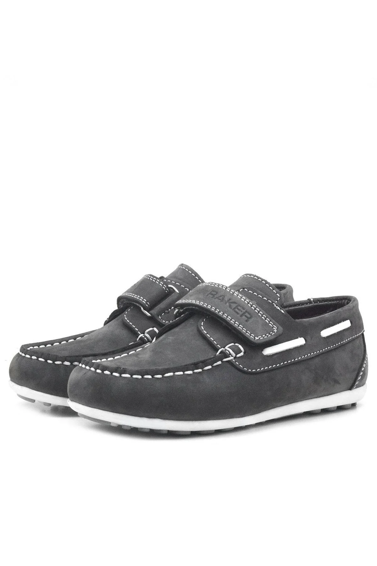 Rakerplus Feniks Hakiki Deri Gri Günlük Erkek Çocuk Ayakkabı