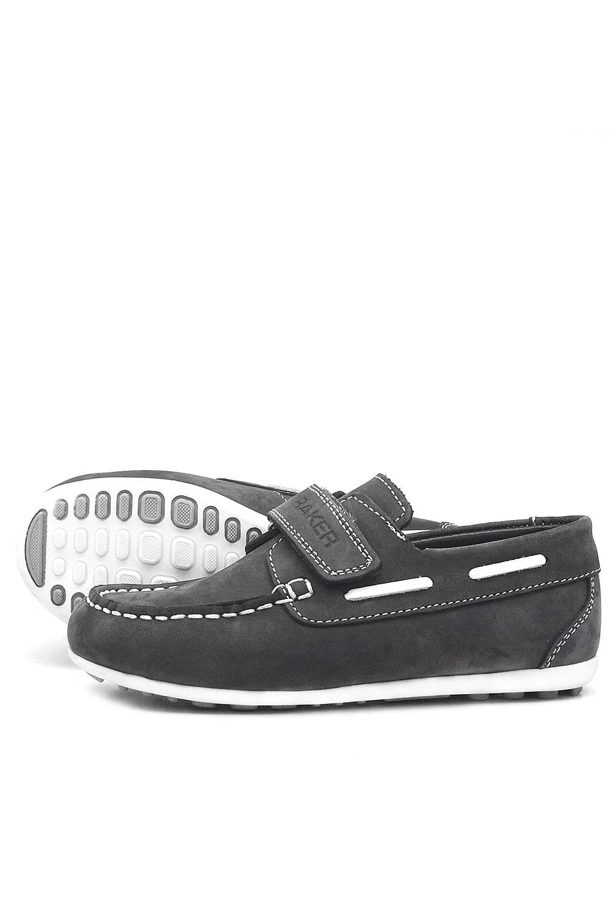 Rakerplus Feniks Hakiki Deri Gri Günlük Erkek Çocuk Ayakkabı