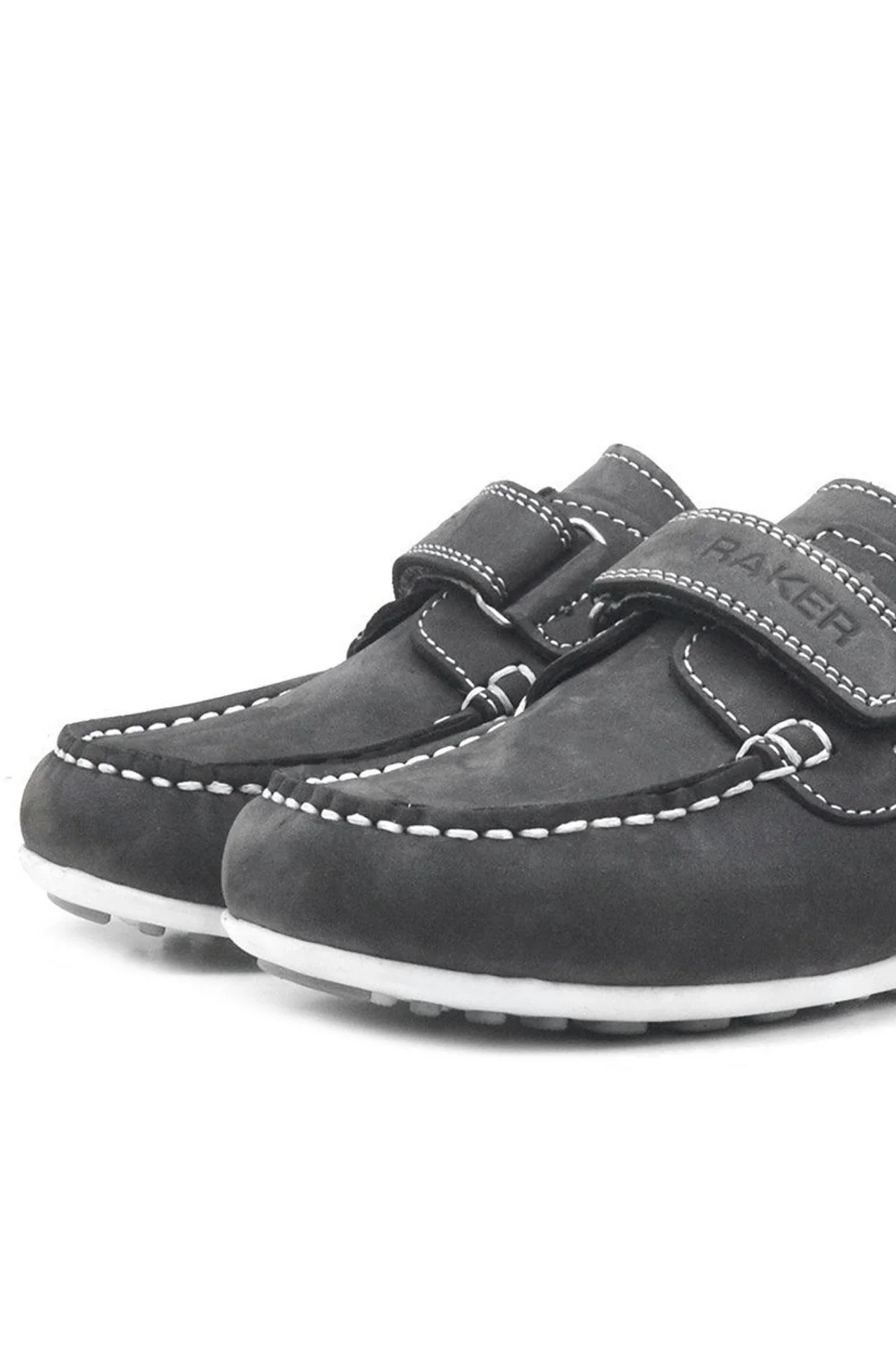 Rakerplus Feniks Hakiki Deri Gri Günlük Erkek Çocuk Ayakkabı