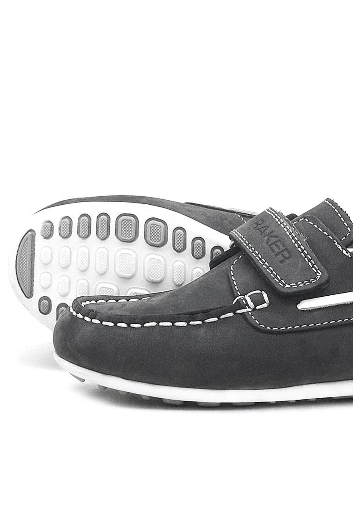 Rakerplus Feniks Hakiki Deri Gri Günlük Erkek Çocuk Ayakkabı