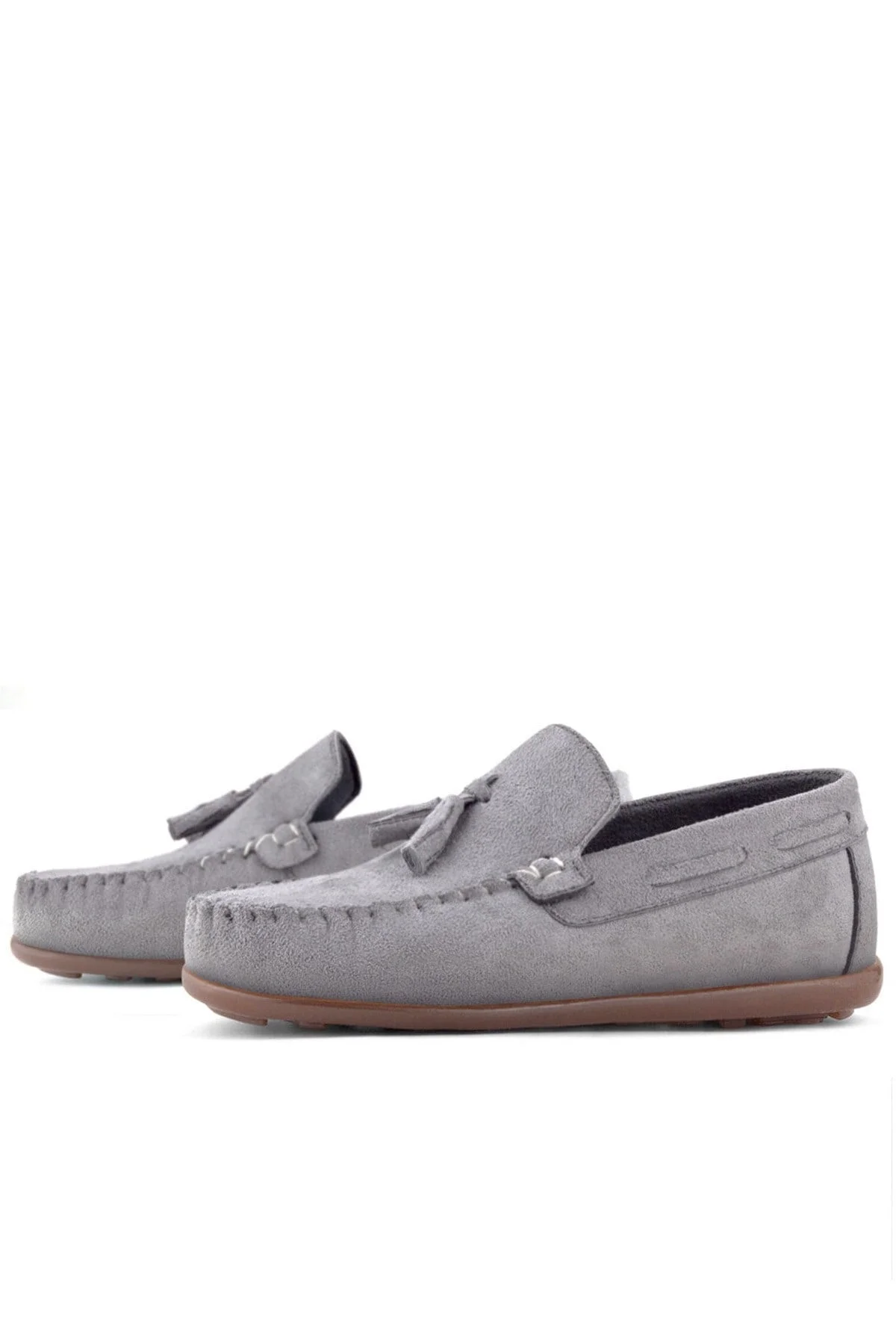 Rakerplus Gri Erkek Çocuk Makosen Ayakkabı