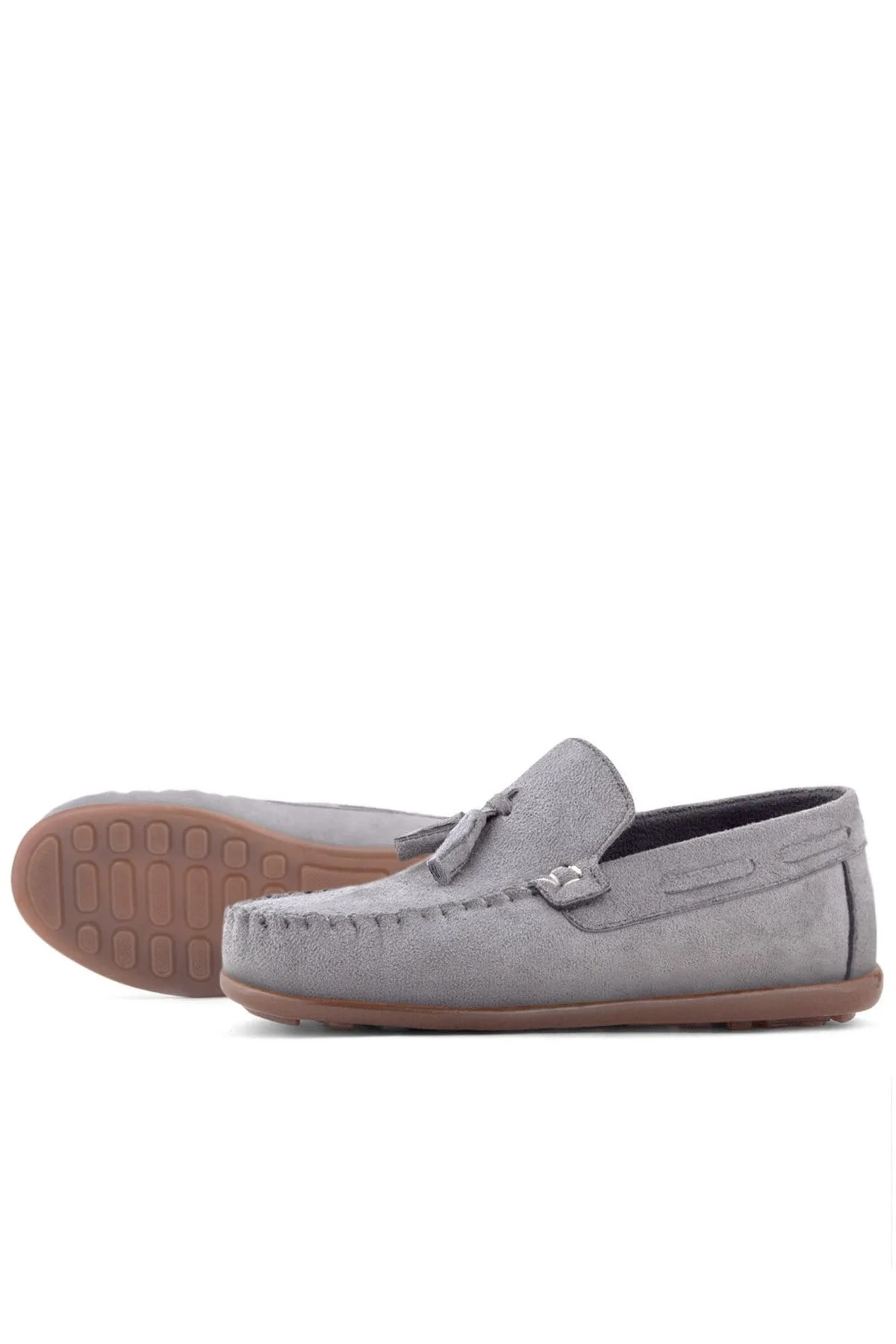 Rakerplus Gri Erkek Çocuk Makosen Ayakkabı