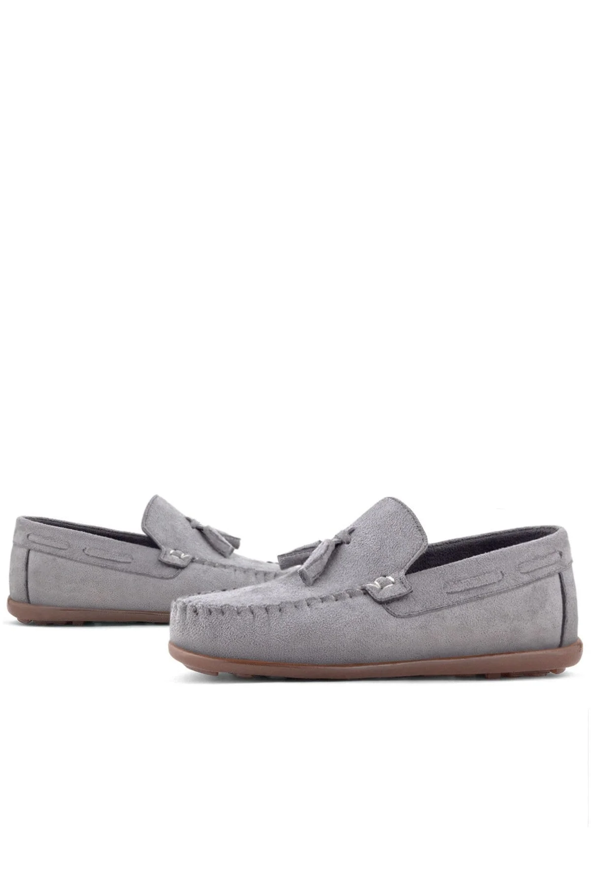 Rakerplus Gri Erkek Çocuk Makosen Ayakkabı