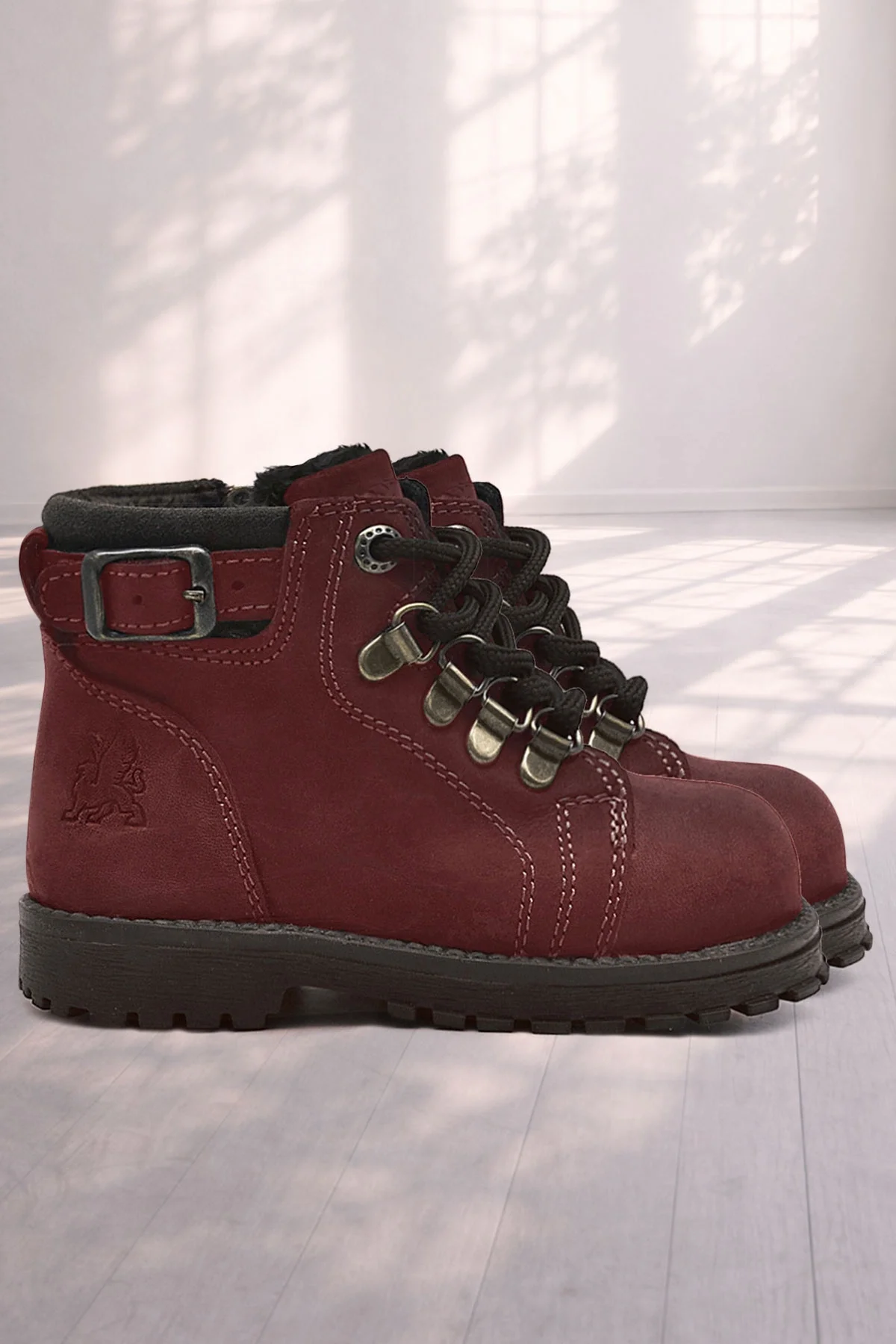 Rakerplus Griffon Hakiki Deri Bordo Bebek Bot