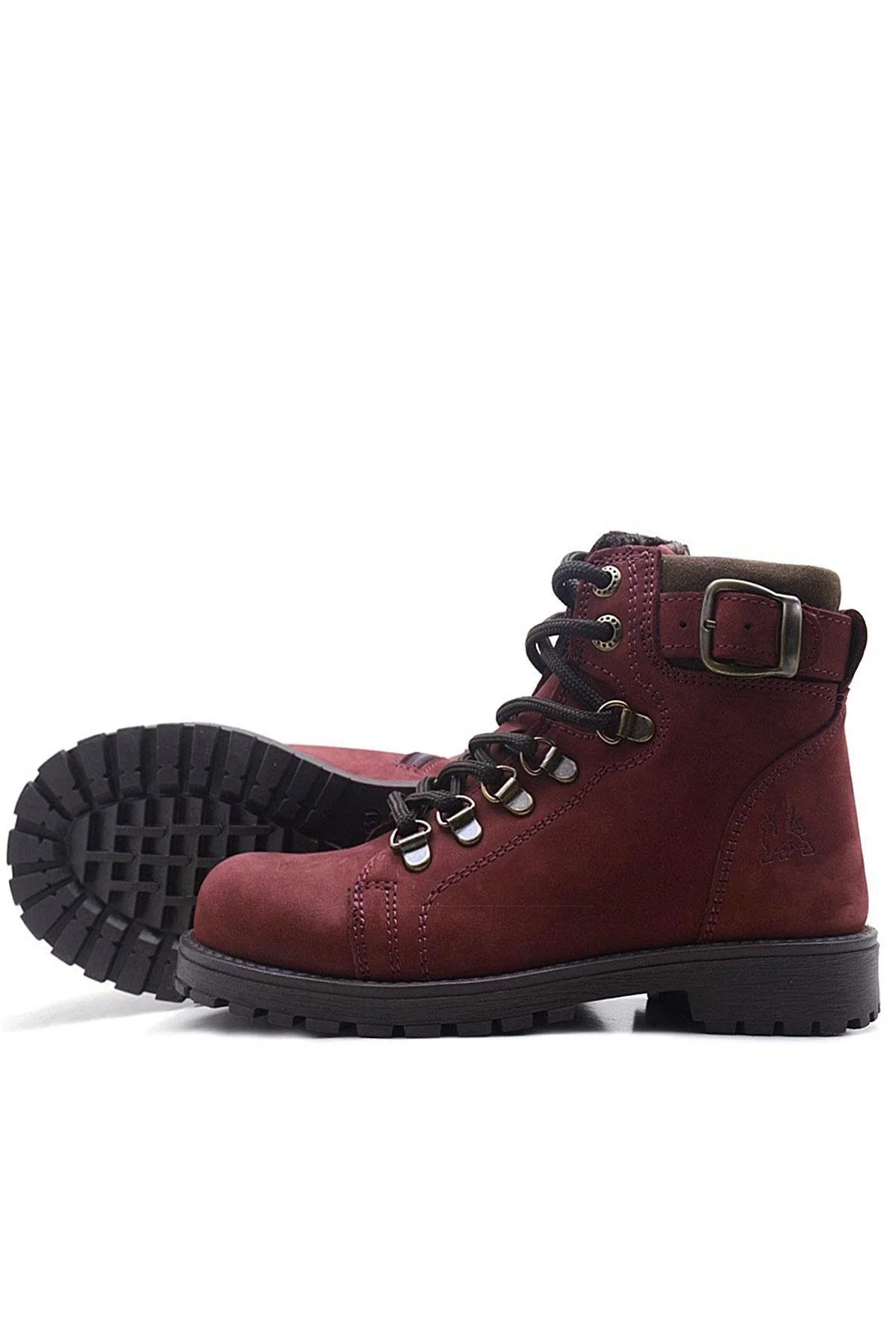 Rakerplus Griffon Hakiki Deri Bordo Fermuarlı Bot