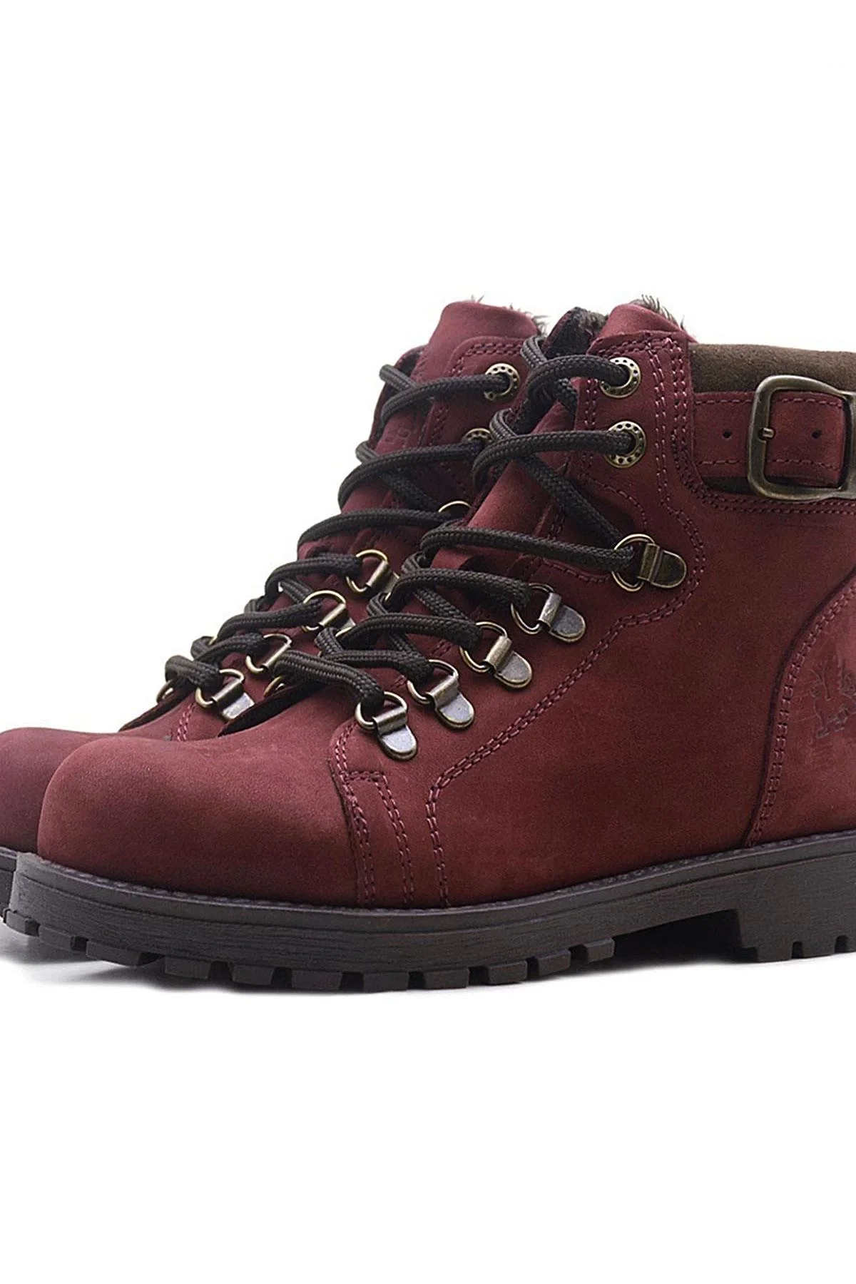 Rakerplus Griffon Hakiki Deri Bordo Fermuarlı Bot