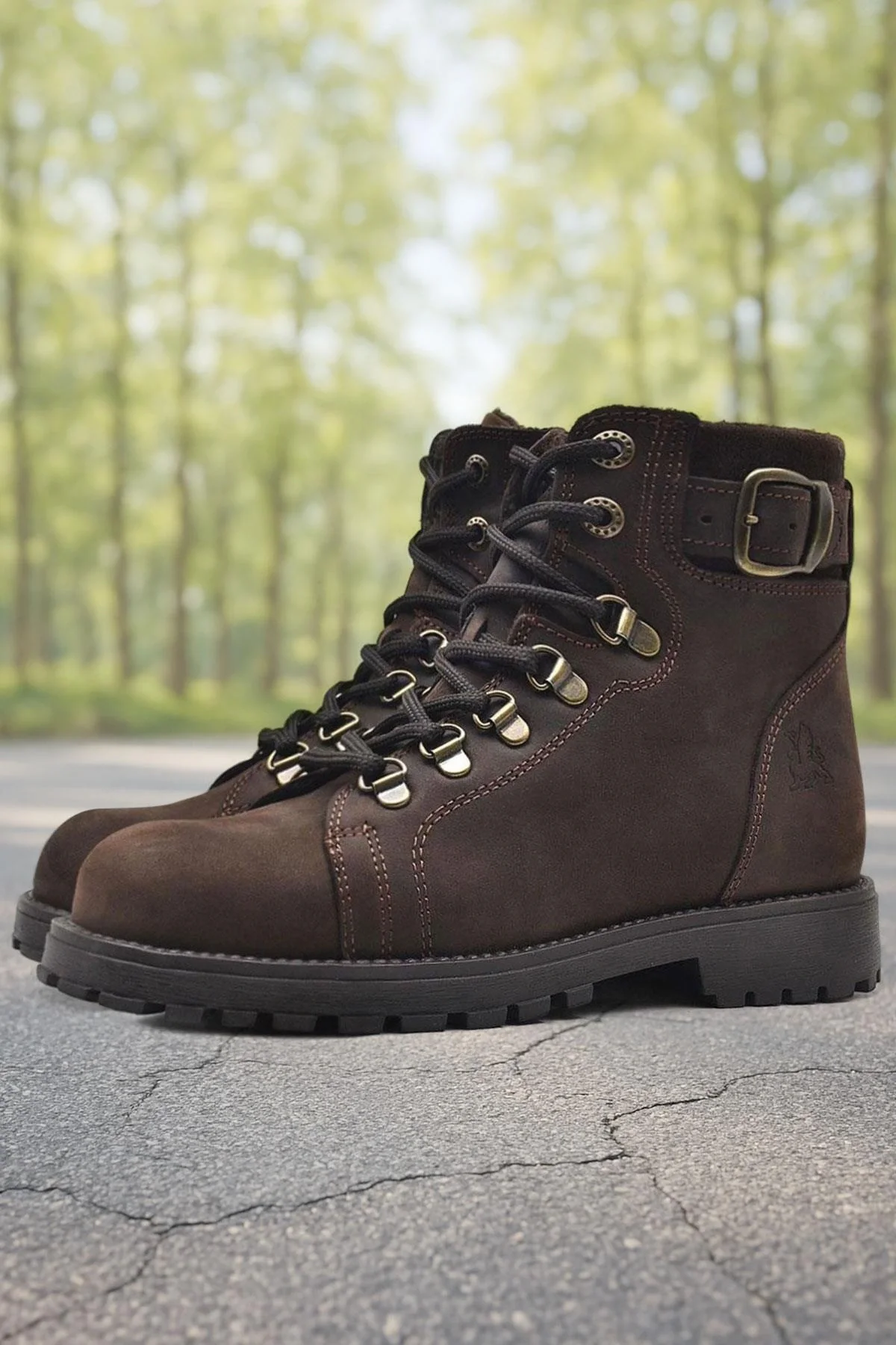 Rakerplus Griffon Hakiki Deri Fermuarlı Kışlık Çocuk Bot