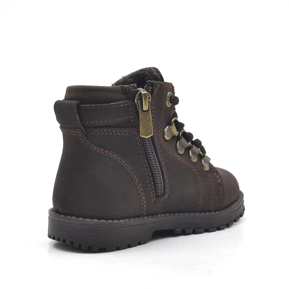 Rakerplus Griffon Hakiki Deri Fermuarlı Kışlık Çocuk Bot