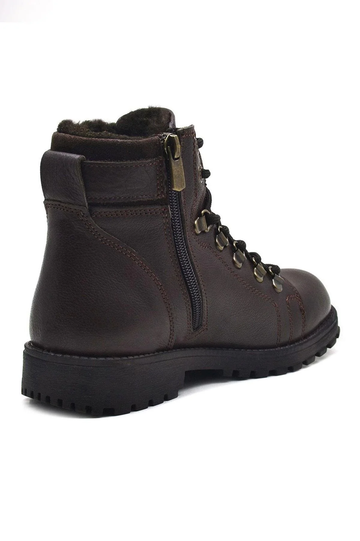 Rakerplus Griffon Hakiki Deri Fermuarlı Kışlık Çocuk Bot