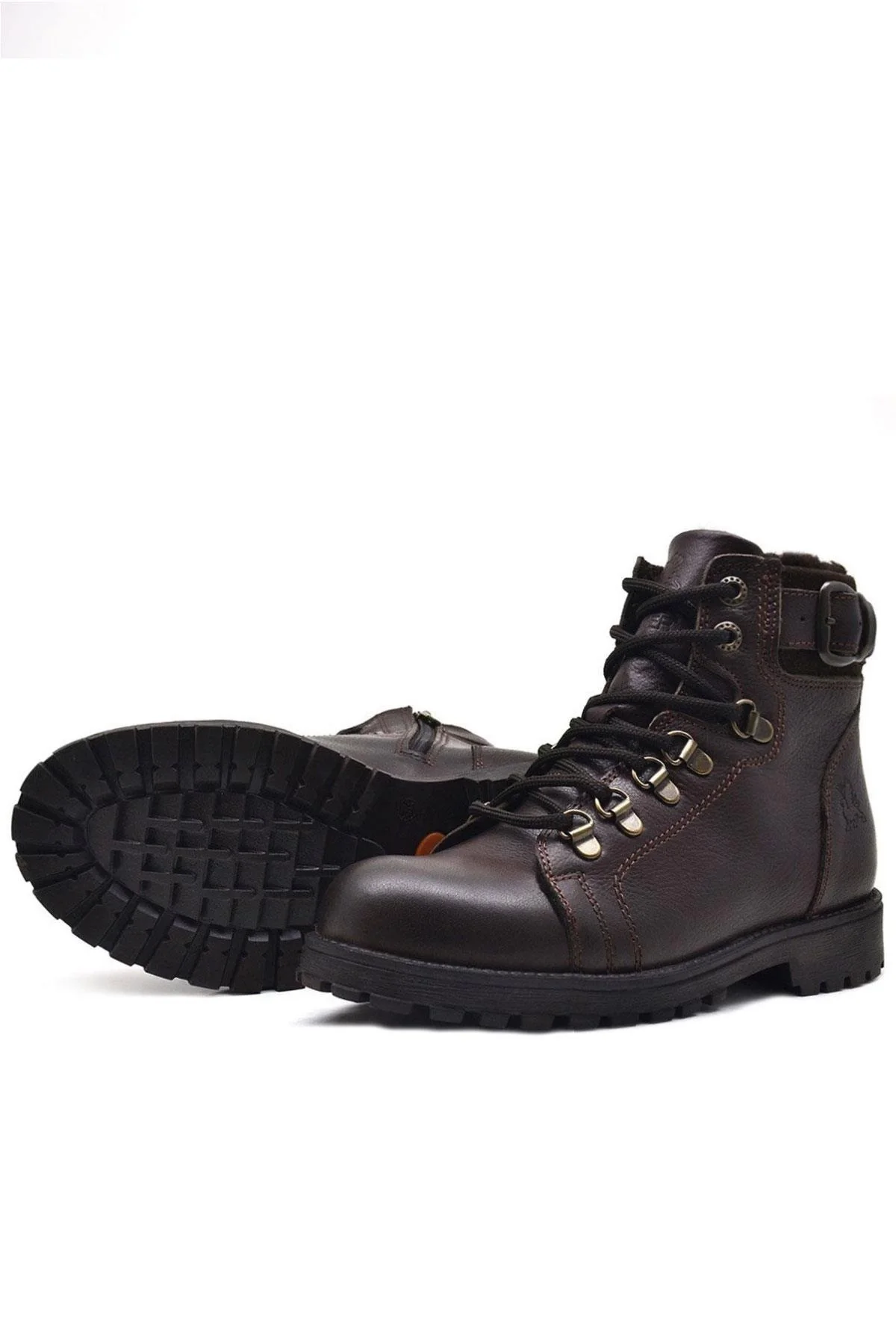 Rakerplus Griffon Hakiki Deri Fermuarlı Kışlık Çocuk Bot