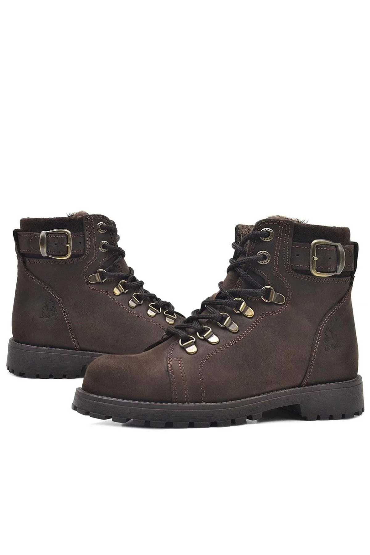 Rakerplus Griffon Hakiki Deri Fermuarlı Kışlık Çocuk Bot