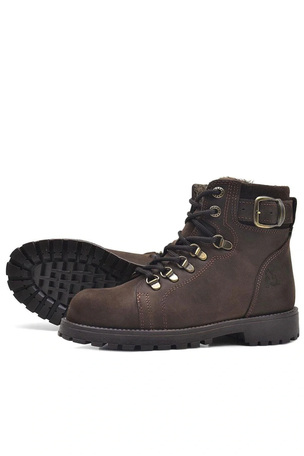 Rakerplus Griffon Hakiki Deri Fermuarlı Kışlık Çocuk Bot