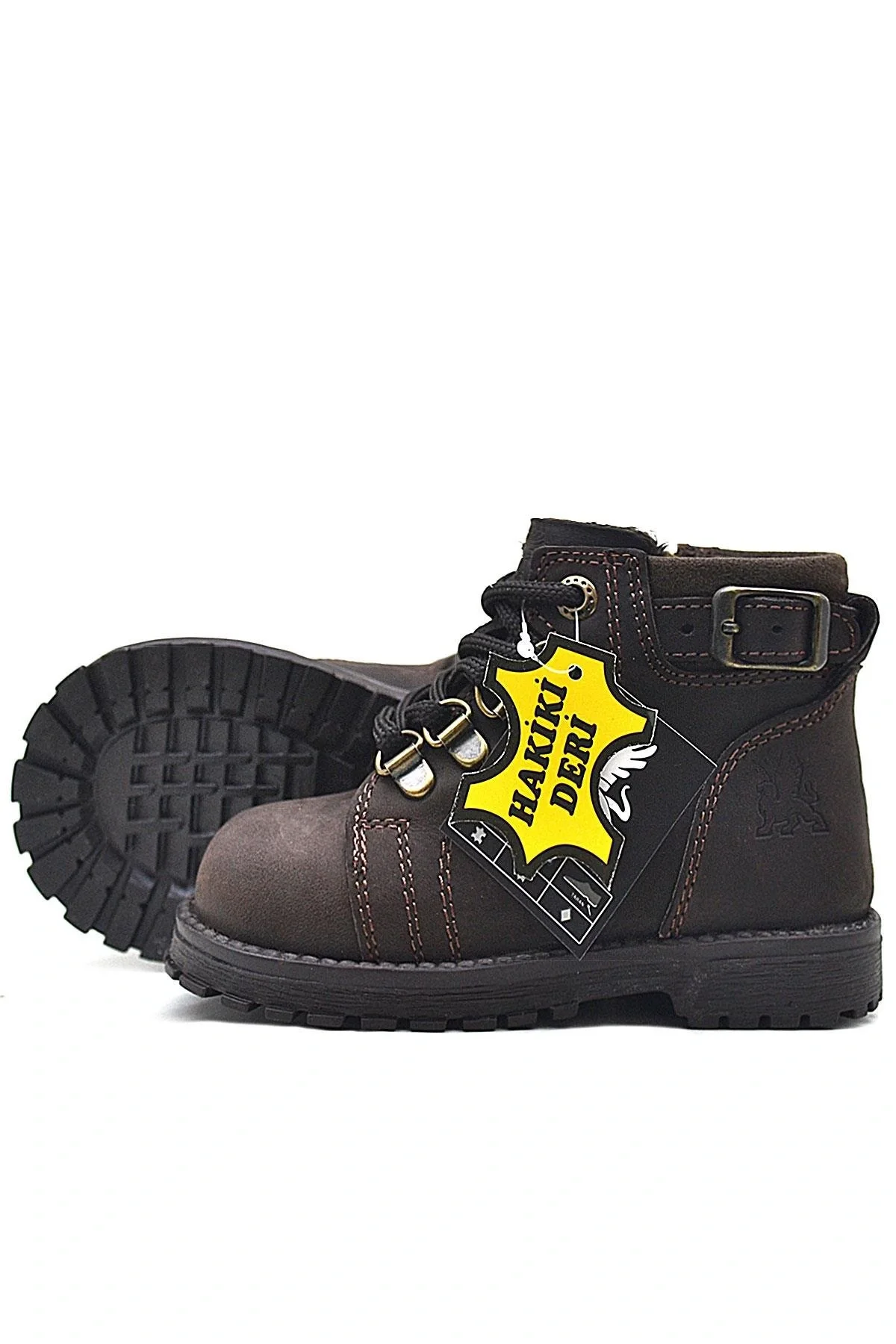 Rakerplus Griffon Hakiki Deri Fermuarlı Kışlık Çocuk Bot