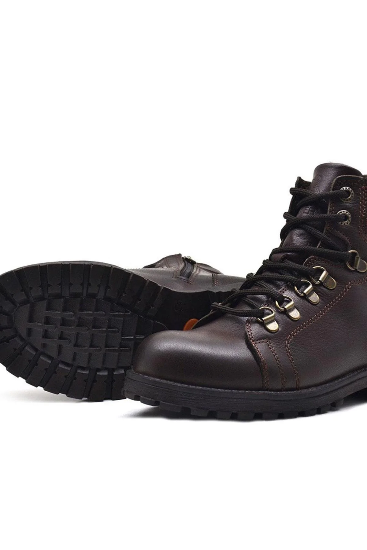 Rakerplus Griffon Hakiki Deri Fermuarlı Kışlık Çocuk Bot