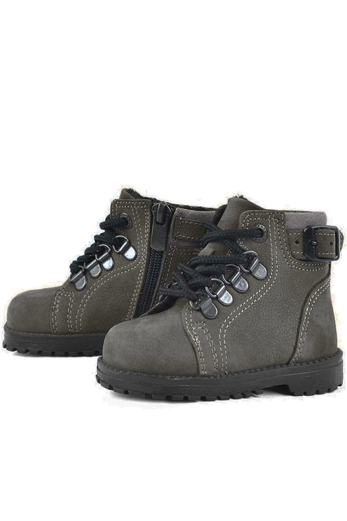 Rakerplus Griffon Hakiki Deri Fermuarlı Kışlık Unisex Çocuk Bot