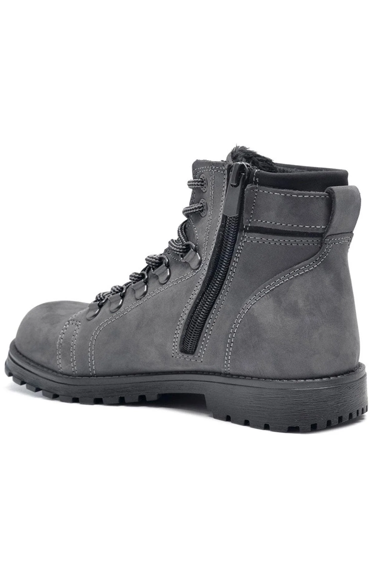 Rakerplus Griffon Hakiki Deri Fermuarlı Kışlık Unisex Çocuk Bot