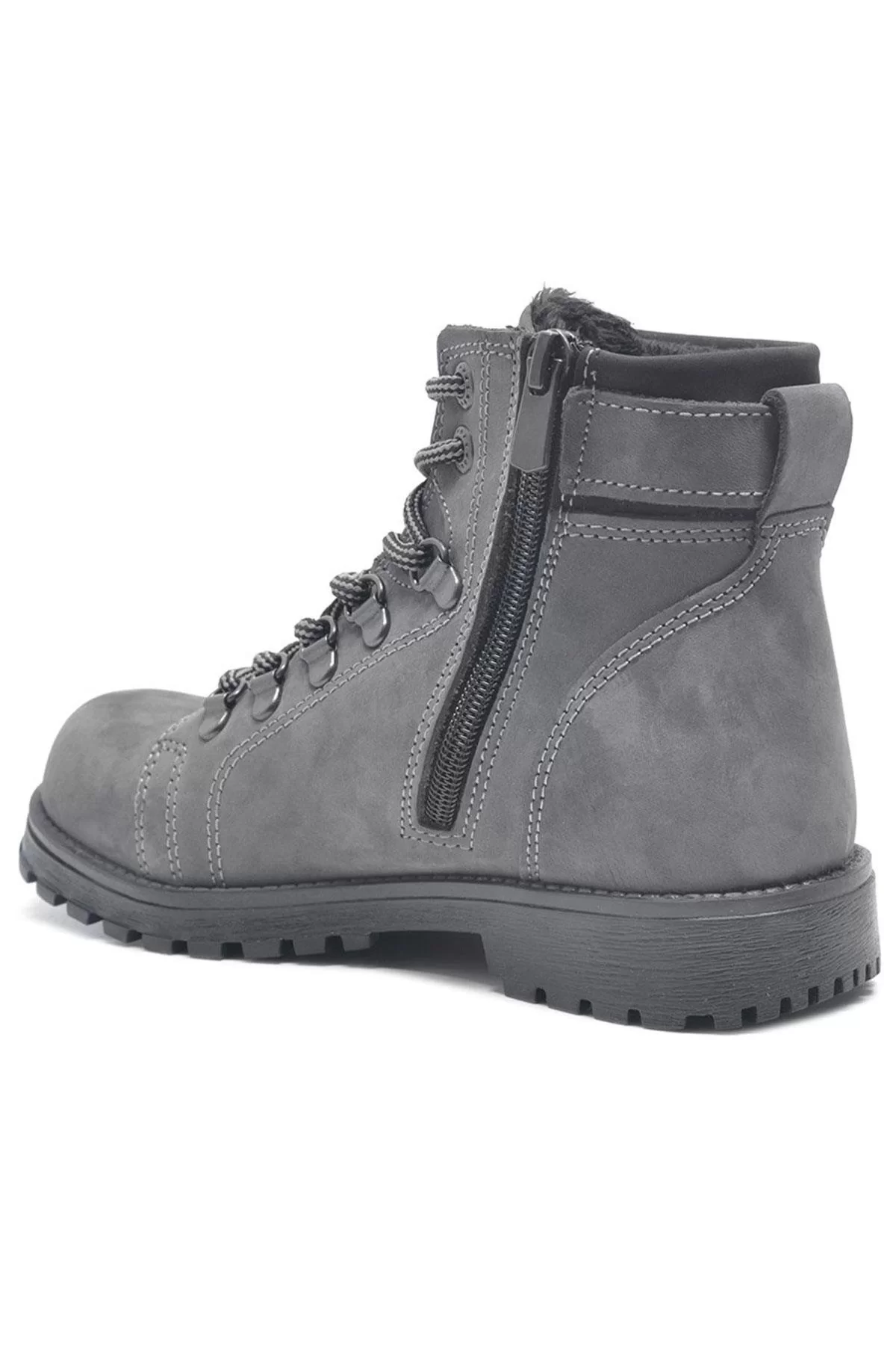 Rakerplus Griffon Hakiki Deri Fermuarlı Kışlık Unisex Çocuk Bot