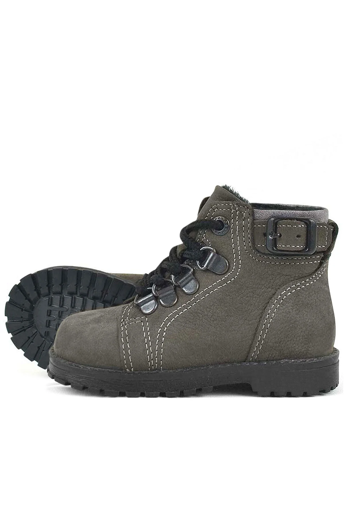 Rakerplus Griffon Hakiki Deri Fermuarlı Kışlık Unisex Çocuk Bot