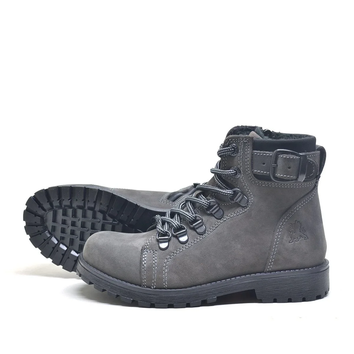 Rakerplus Griffon Hakiki Deri Fermuarlı Kışlık Unisex Çocuk Bot