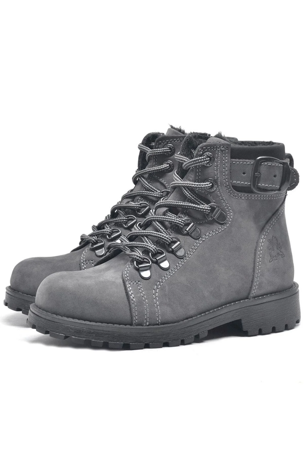 Rakerplus Griffon Hakiki Deri Fermuarlı Kışlık Unisex Çocuk Bot