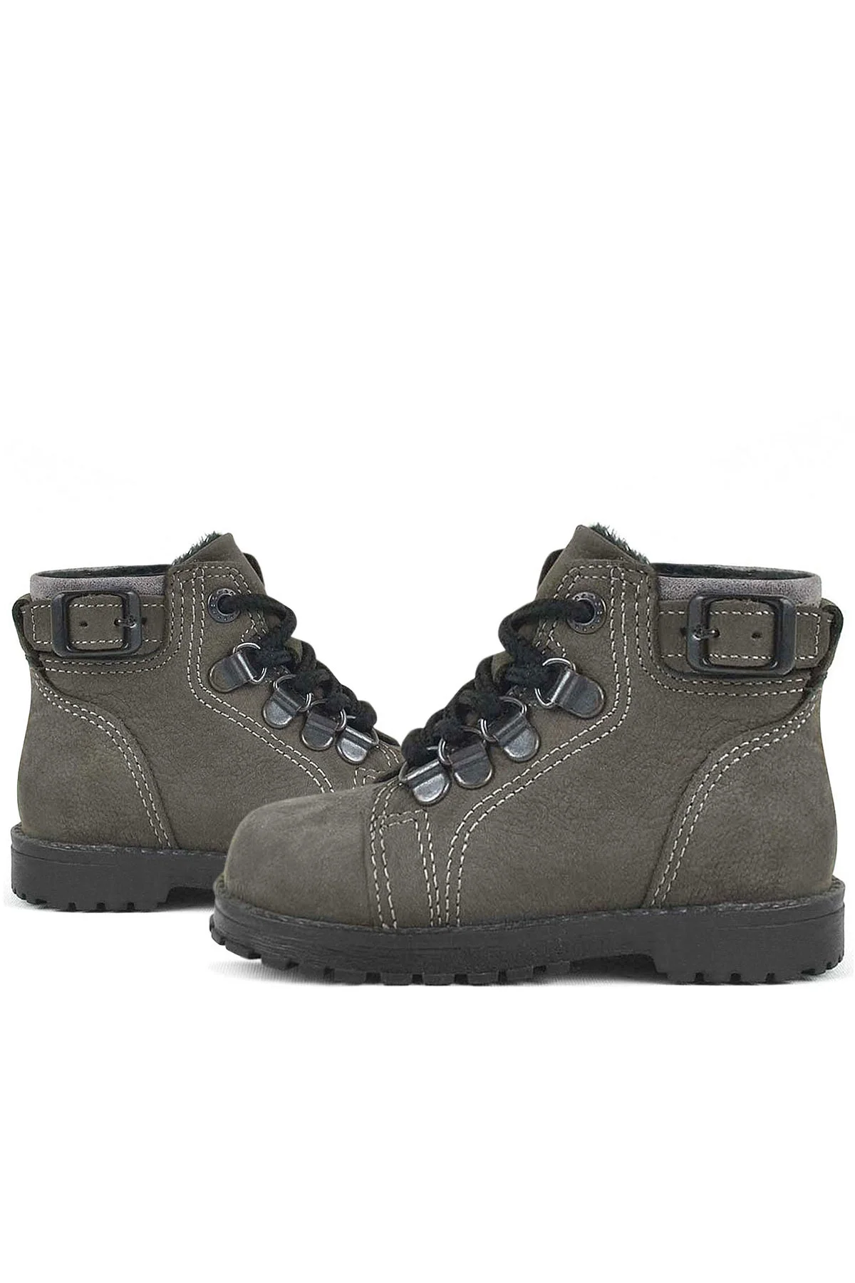 Rakerplus Griffon Hakiki Deri Fermuarlı Kışlık Unisex Çocuk Bot