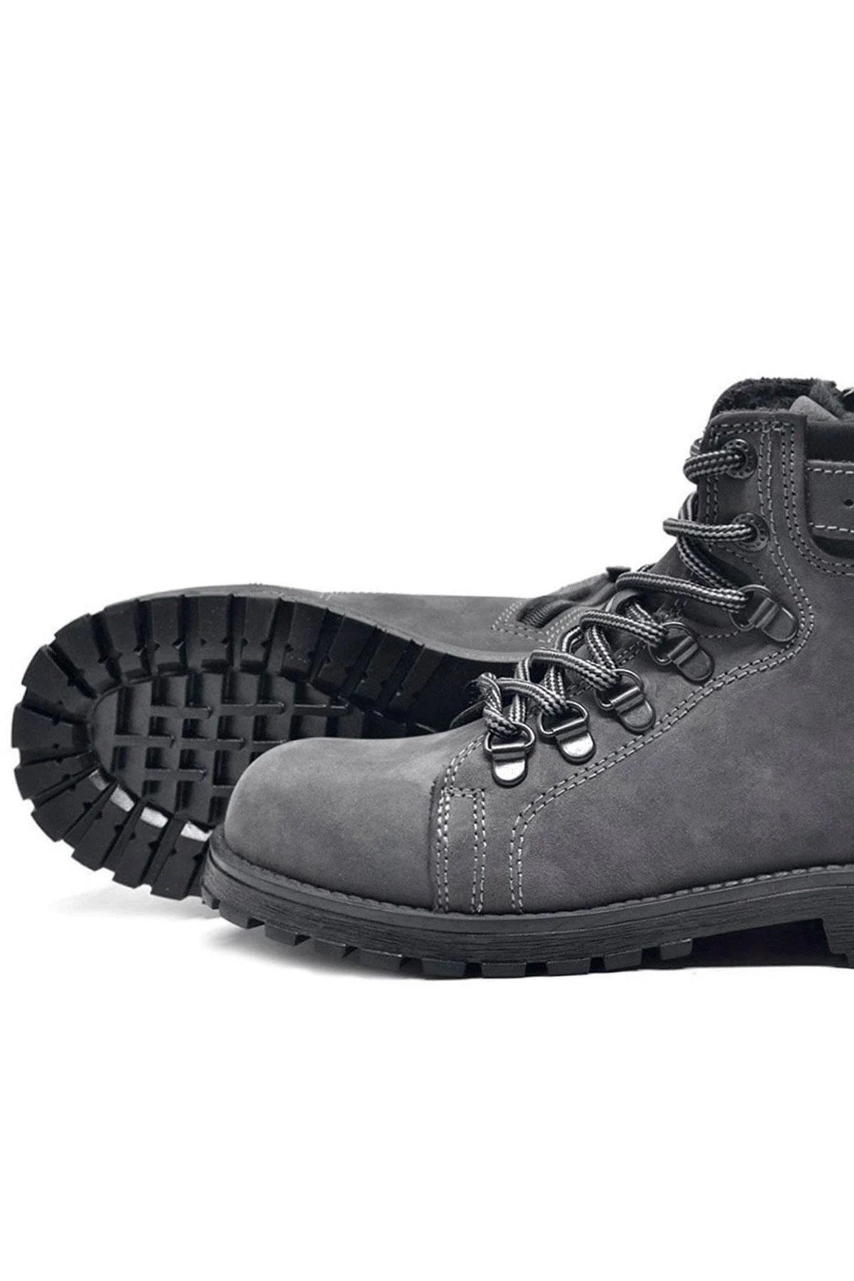 Rakerplus Griffon Hakiki Deri Fermuarlı Kışlık Unisex Çocuk Bot