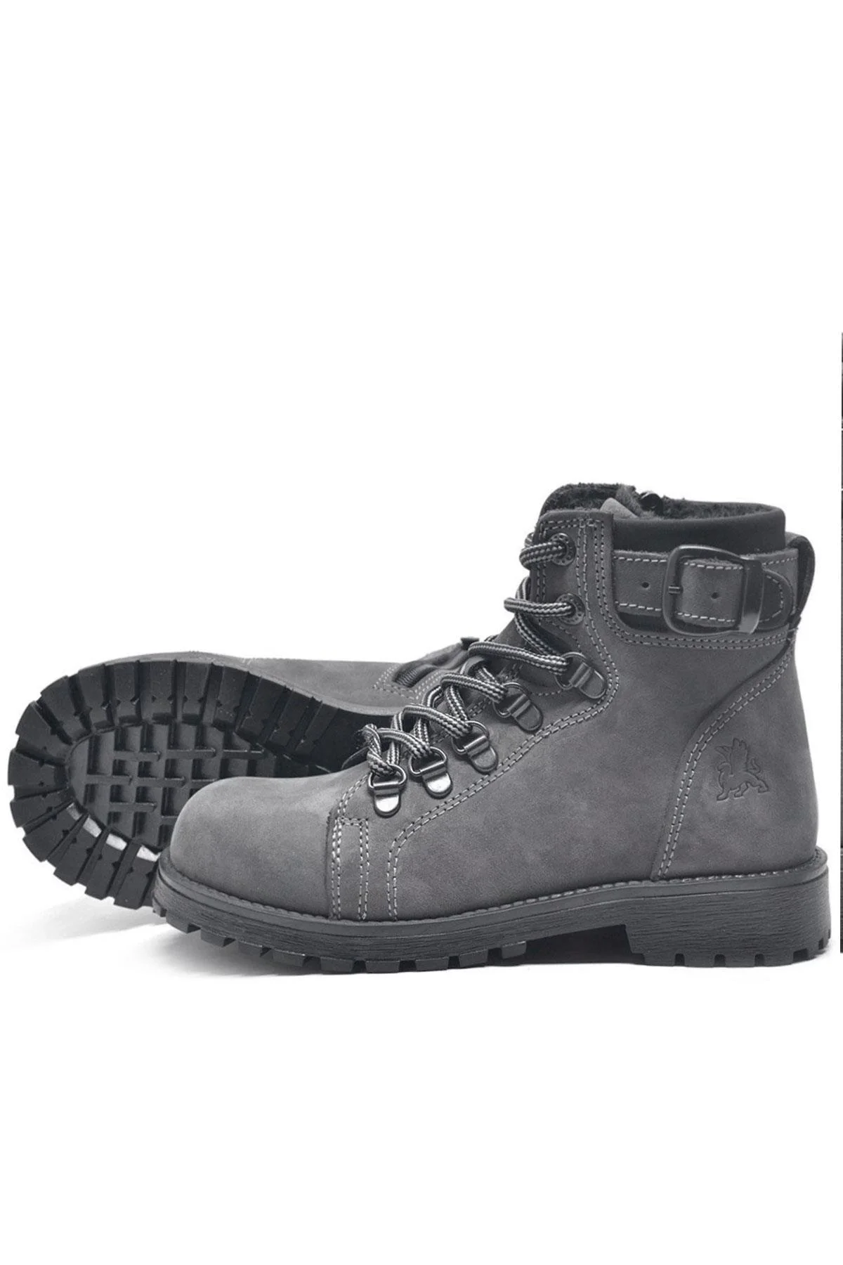 Rakerplus Griffon Hakiki Deri Fermuarlı Kışlık Unisex Çocuk Bot