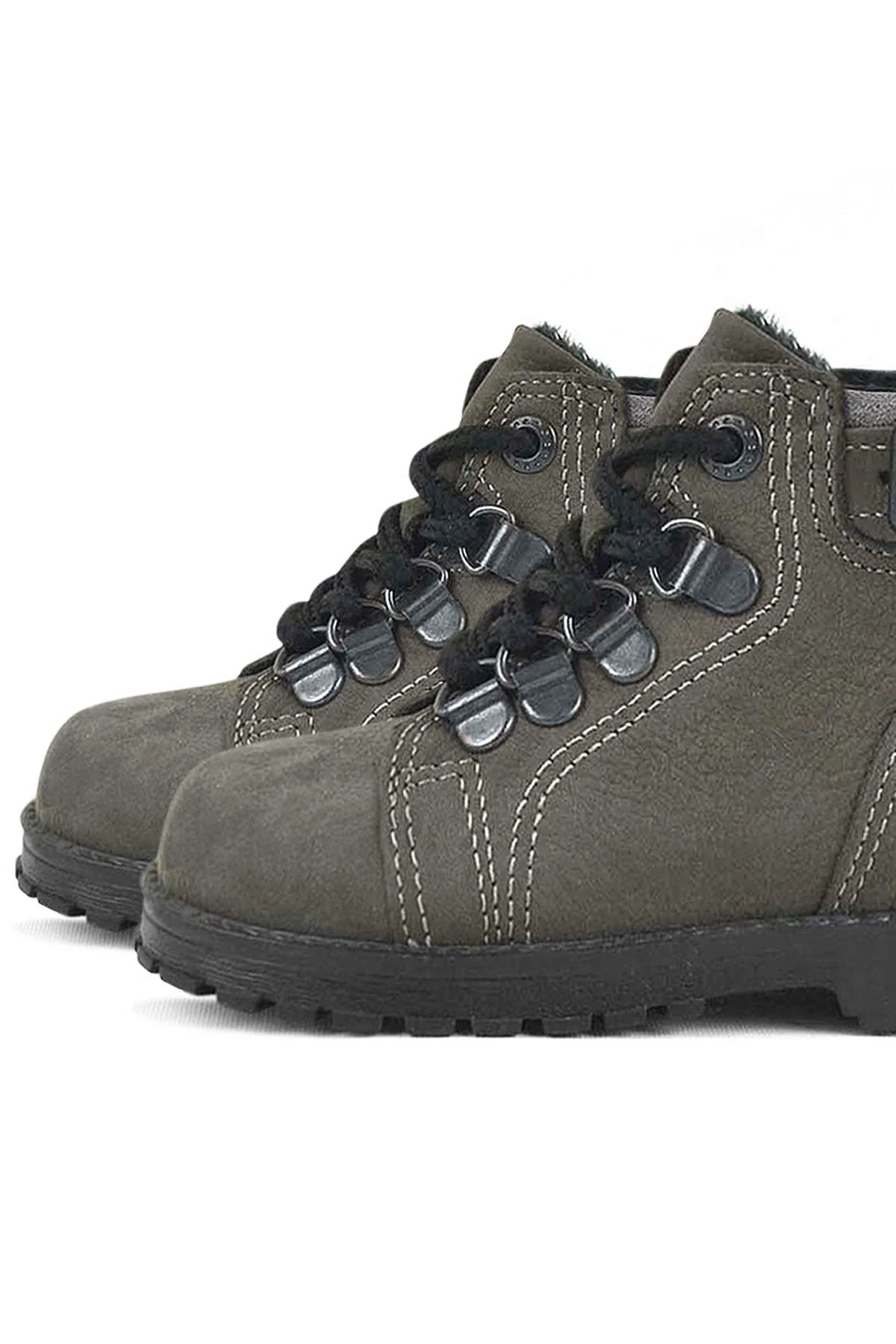 Rakerplus Griffon Hakiki Deri Fermuarlı Kışlık Unisex Çocuk Bot