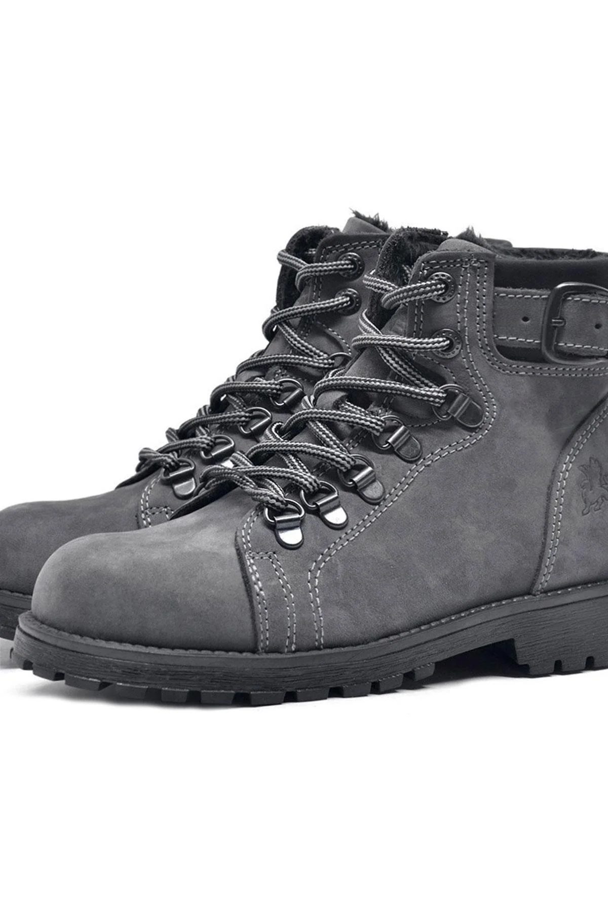 Rakerplus Griffon Hakiki Deri Fermuarlı Kışlık Unisex Çocuk Bot