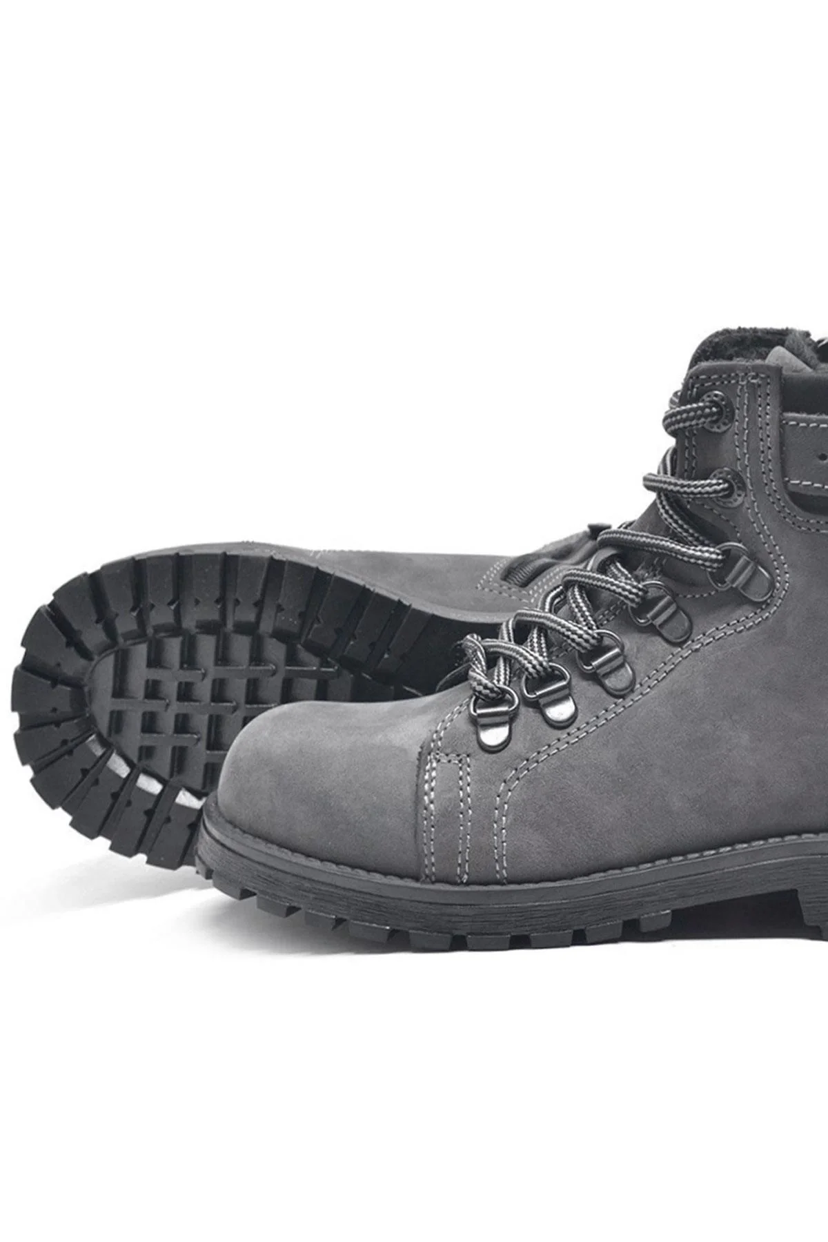 Rakerplus Griffon Hakiki Deri Fermuarlı Kışlık Unisex Çocuk Bot