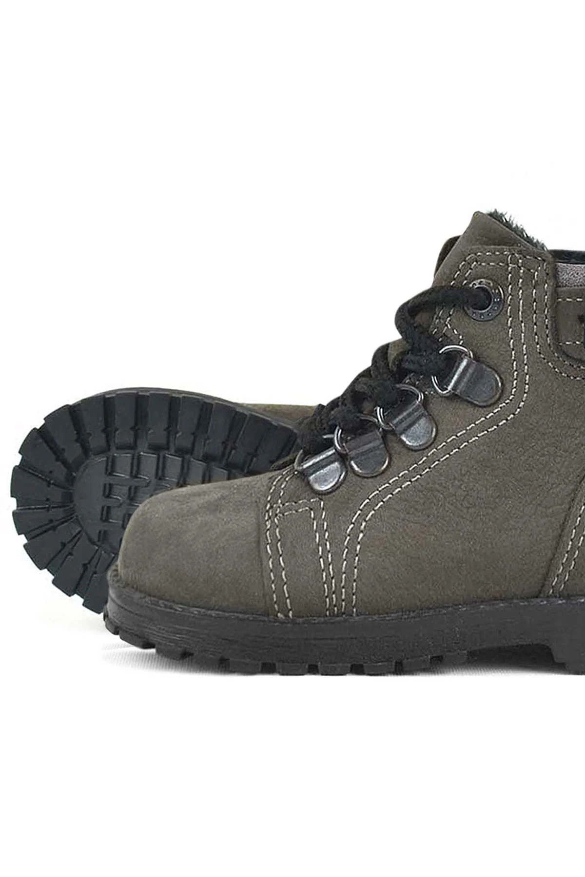 Rakerplus Griffon Hakiki Deri Fermuarlı Kışlık Unisex Çocuk Bot