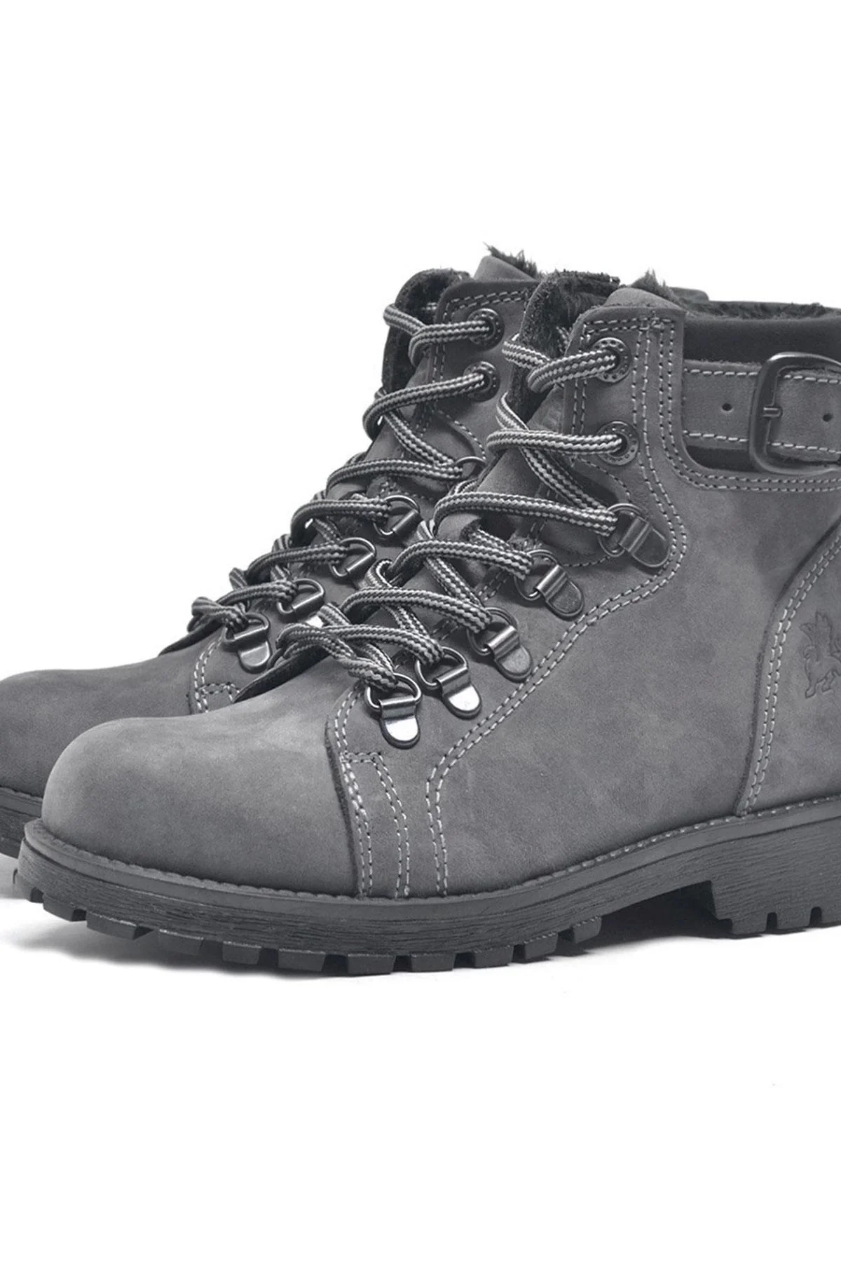 Rakerplus Griffon Hakiki Deri Fermuarlı Kışlık Unisex Çocuk Bot