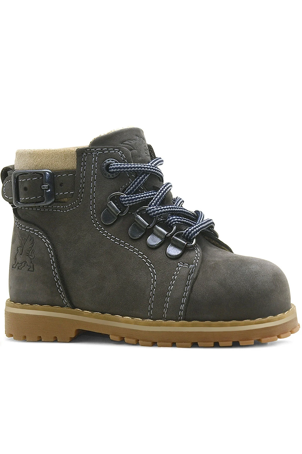 Rakerplus Griffon Hakiki Deri Gri Kürklü Bebek Bot