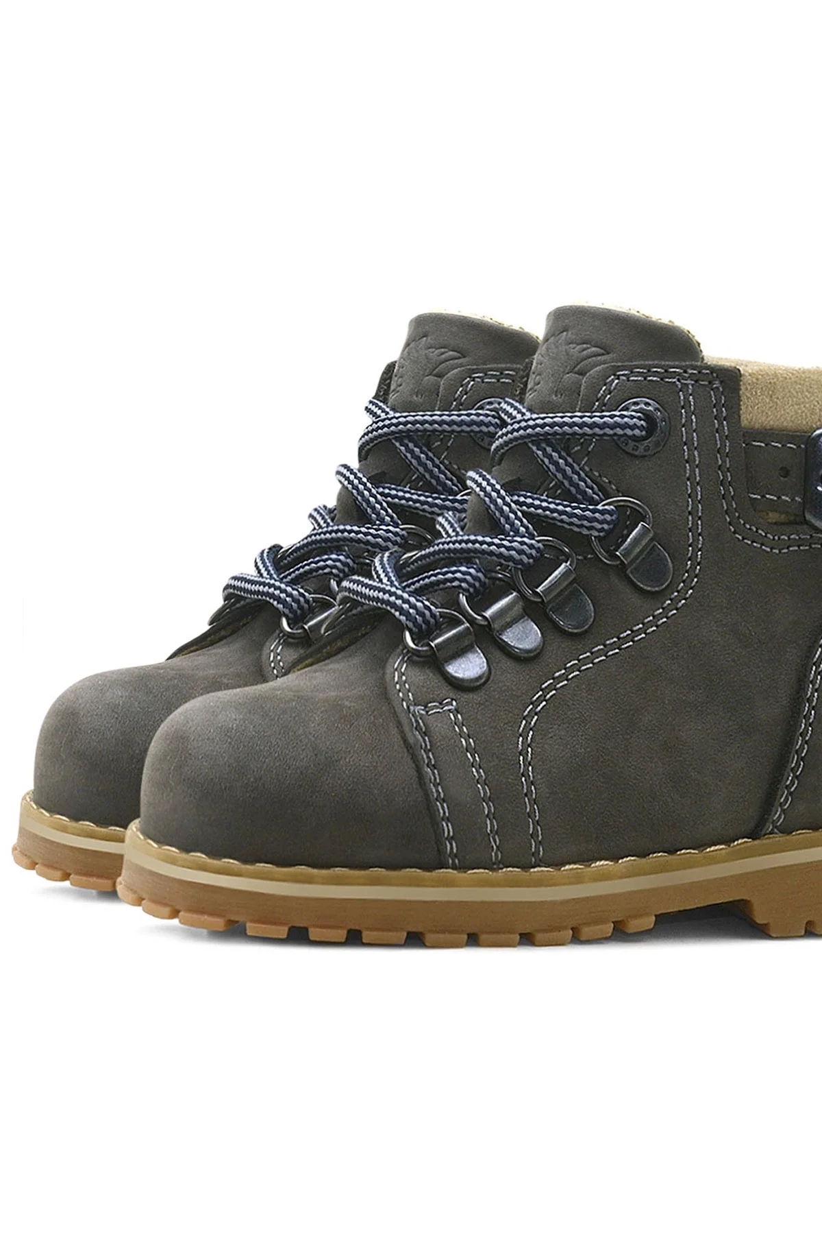 Rakerplus Griffon Hakiki Deri Gri Kürklü Bebek Bot