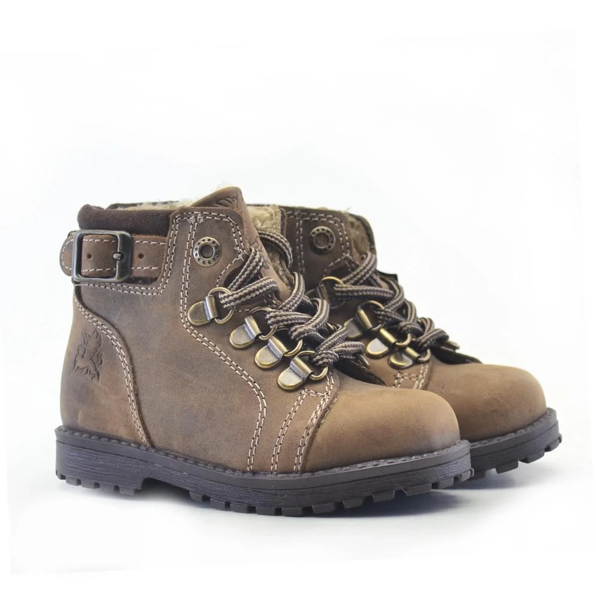 Rakerplus Griffon Hakiki Deri Kum Fermuarlı Kışlık Çocuk Bot