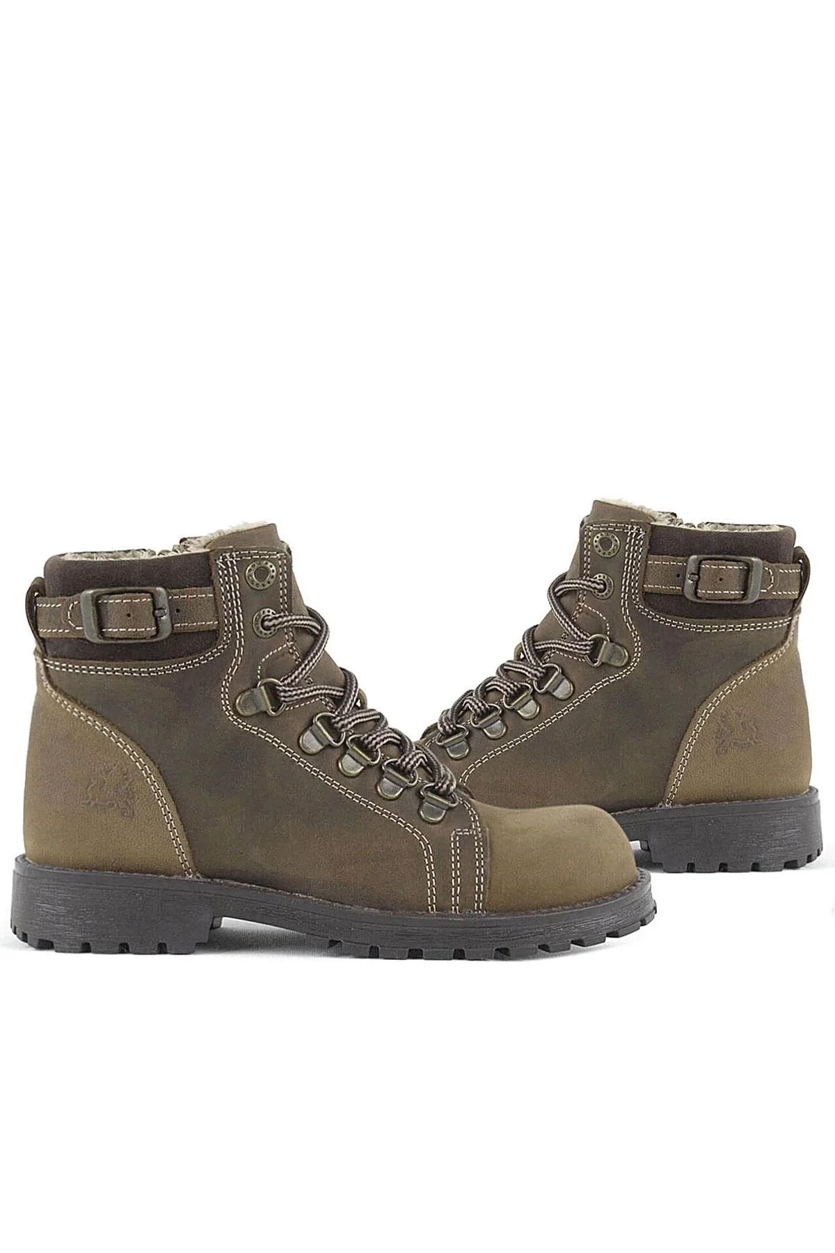 Rakerplus Griffon Hakiki Deri Kum Fermuarlı Kışlık Çocuk Bot