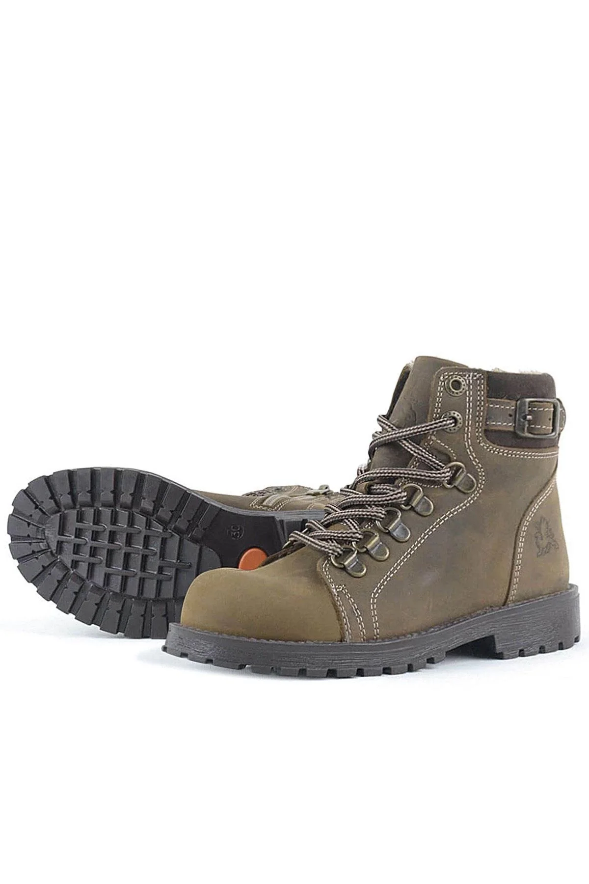 Rakerplus Griffon Hakiki Deri Kum Fermuarlı Kışlık Çocuk Bot