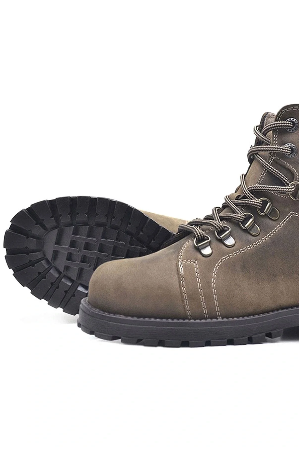 Rakerplus Griffon Hakiki Deri Kum Fermuarlı Kışlık Çocuk Bot