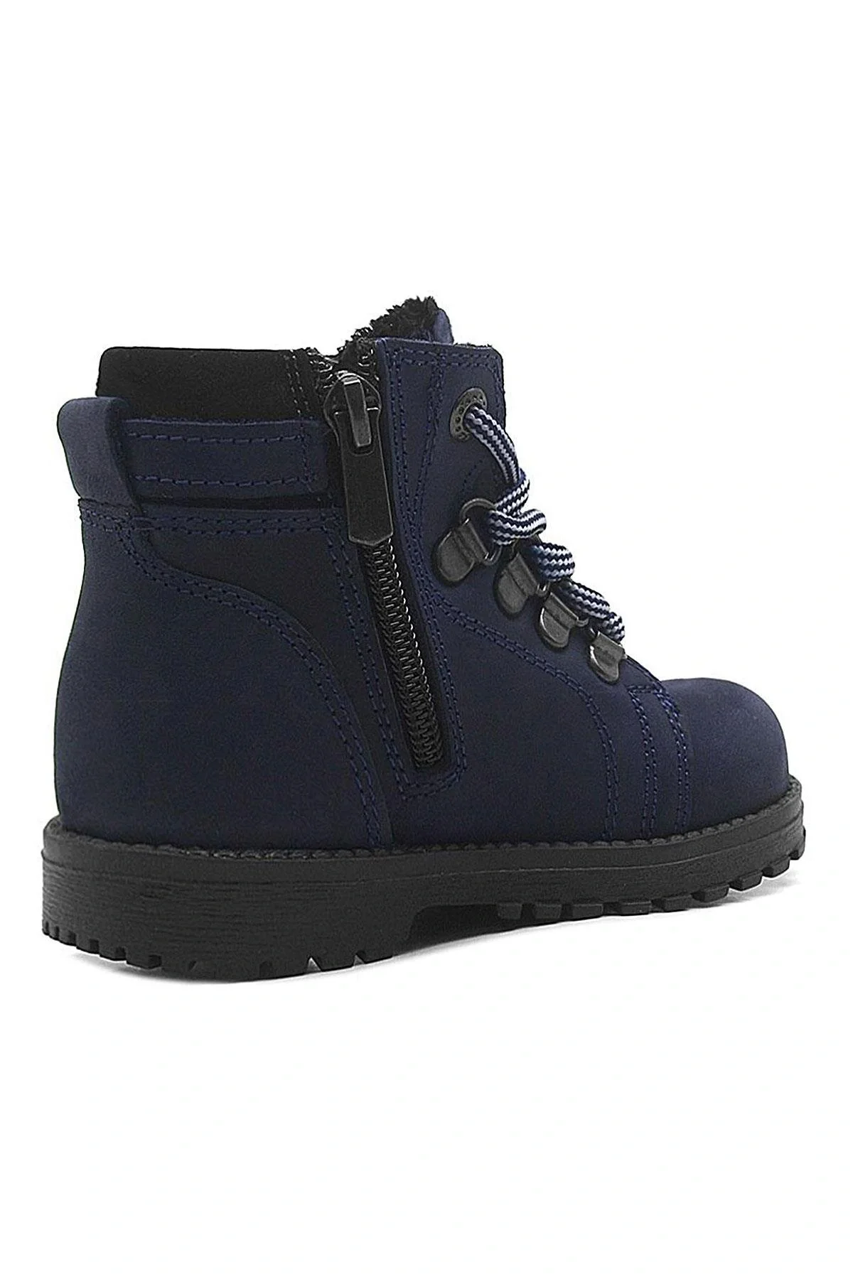 Rakerplus Griffon Hakiki Deri Lacivert Fermuarlı Bebek Botu