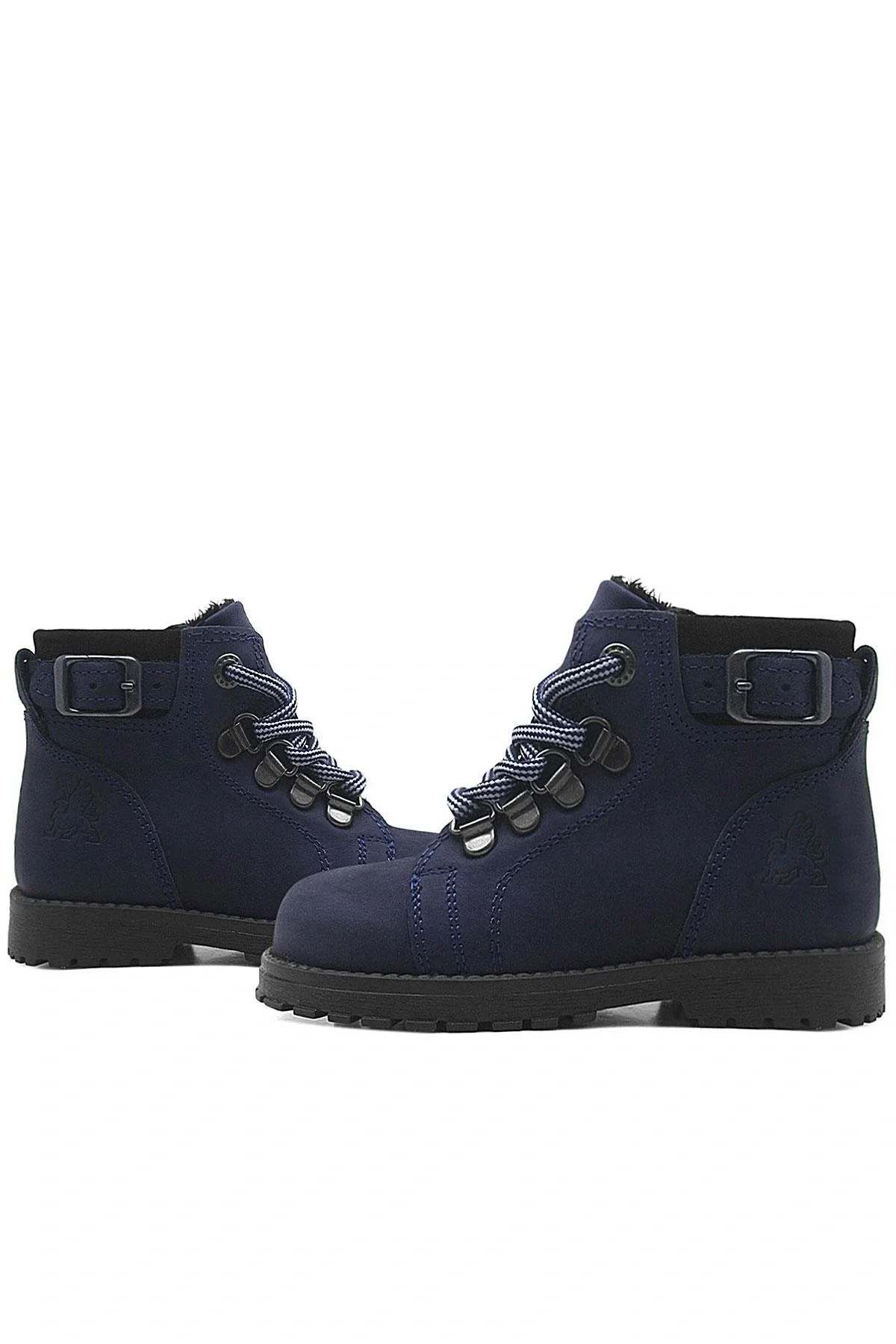 Rakerplus Griffon Hakiki Deri Lacivert Fermuarlı Bebek Botu