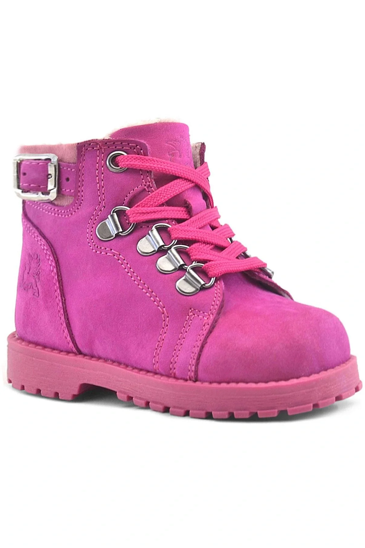 Rakerplus Griffon Hakiki Deri Pembe Fermuarlı Kışlık Kız Bebek Bot