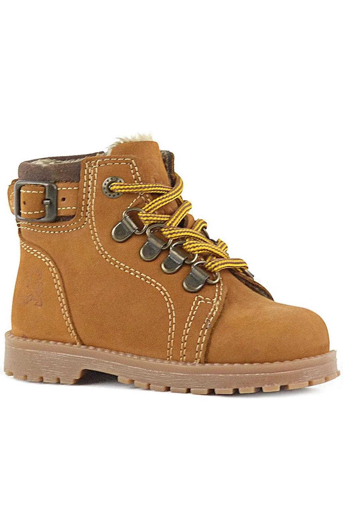 Rakerplus Griffon Hakiki Deri Sarı Kürklü Çocuk Bot